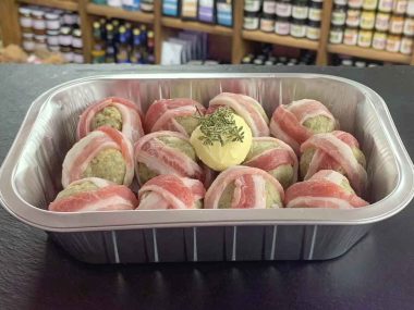 12 x Bacon Wrapped Sage & Onion Stuffing Balls