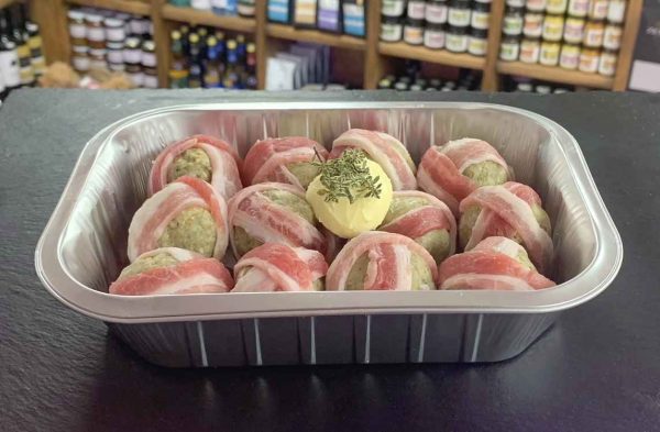 12 x Bacon Wrapped Sage & Onion Stuffing Balls
