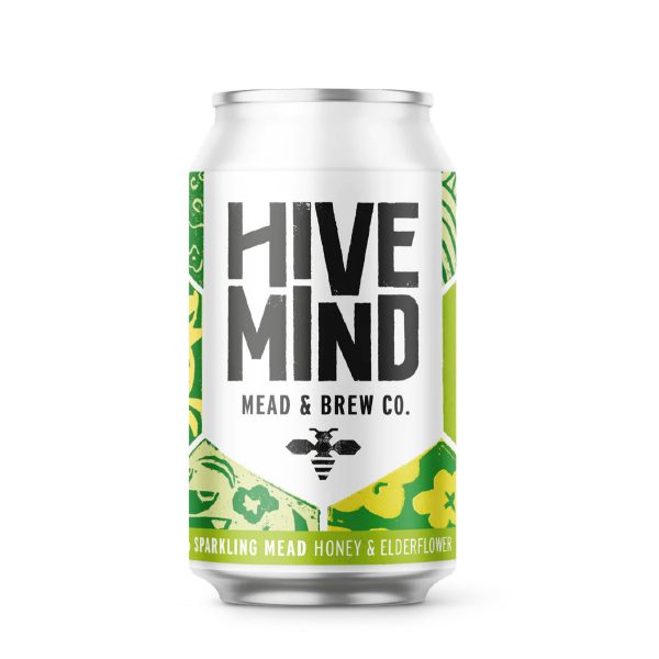 Hive Mind Honey & Elderflower Sparkling Mead (330ml) 1