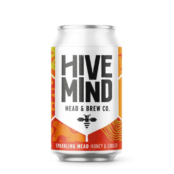 Hive Mind Honey & Ginger Sparkling Mead (330ml) 1