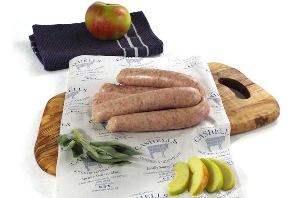 pork and apple sausages